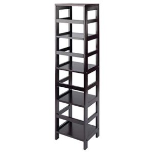 Winsome 4 tier Wood Leo model name Shelving, Small, Espresso