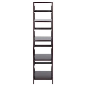 Winsome 4 tier Wood Leo model name Shelving, Small, Espresso