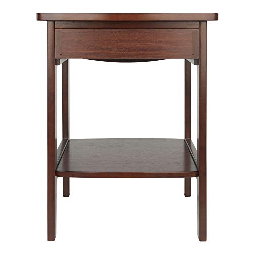 Winsome Wood Claire Accent Table, Walnut