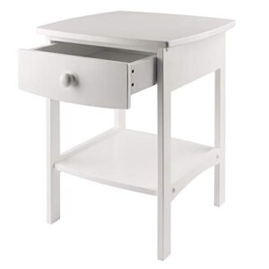 Winsome Wood Claire Accent Table, White