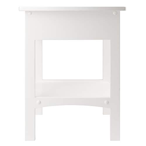 Winsome Wood Claire Accent Table, White