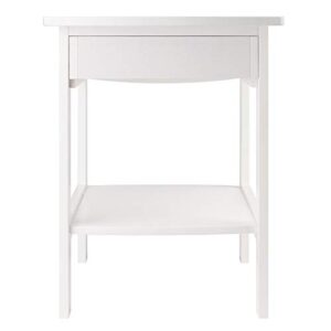 Winsome Wood Claire Accent Table, White