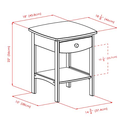 Winsome Wood Claire Accent Table, White