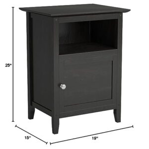 Winsome Wood Henry Accent Table, Black, 19 inches