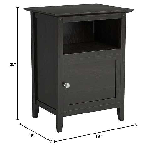 Winsome Wood Henry Accent Table, Black, 19 inches