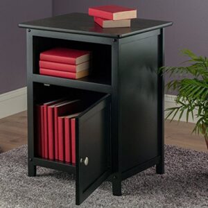 Winsome Wood Henry Accent Table, Black, 19 inches