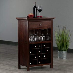 Winsome Wood Chablis Wine Storage, Walnut