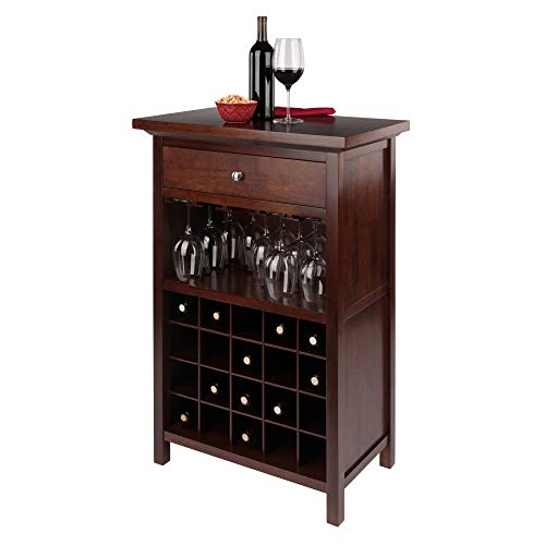 Winsome Wood Chablis Wine Storage, Walnut