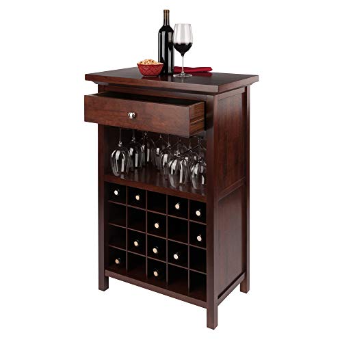 Winsome Wood Chablis Wine Storage, Walnut