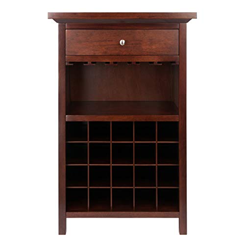 Winsome Wood Chablis Wine Storage, Walnut