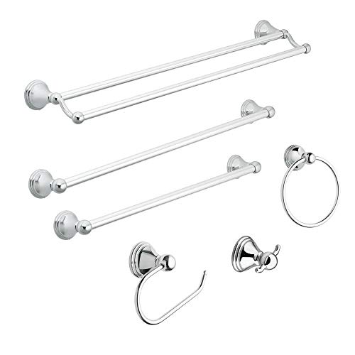 Moen, Chrome DN8422CH Preston 24-Inch Bathroom Double -Towel Bar