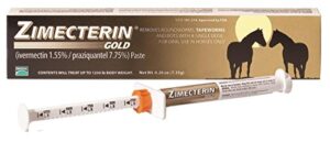 merial zimecterin gold dewormer paste for horses, 7.35gm (packaging may vary)