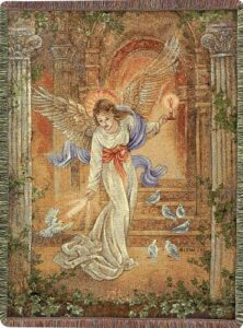manual 50 x 60-inch tapestry throw, angel of light,bedroom