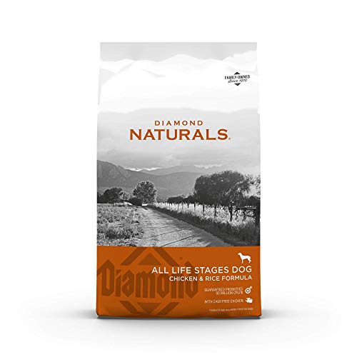 Diamond Naturals All Life Stages Chicken and Rice Formula Dry Dog Food Protein from Real Chicken, and Probiotics