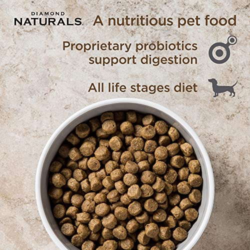 Diamond Naturals All Life Stages Chicken and Rice Formula Dry Dog Food Protein from Real Chicken, and Probiotics