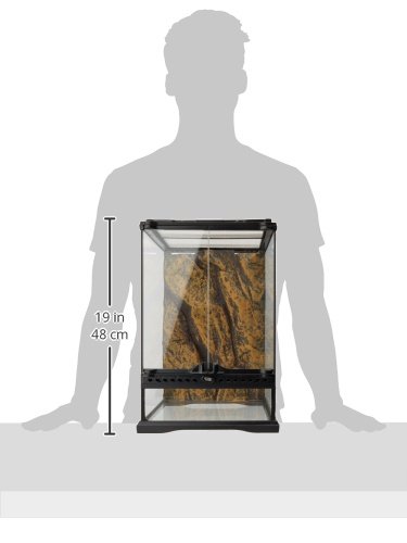 Exo Terra Glass Terrarium Kit, for Reptiles and Amphibians, Mini Tall, 12 x 12 x 18 inches, PT2602A1