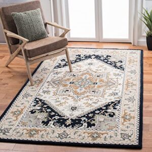 SAFAVIEH Heritage Collection Runner Rug - 2'3" x 8', Red, Handmade Traditional Oriental Wool, Ideal for High Traffic Areas in Living Room, Bedroom (HG625A)