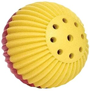 pet qwerks animal sounds babble ball - interactive chew dog toy - small