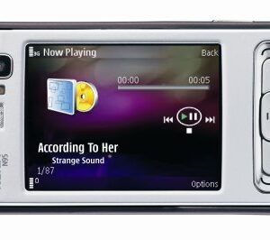 Nokia N95 Unlocked Cell Phone with 5 MP Camera, International 3G, Wi-Fi, GPS, MP3/Video Player, MicroSD Slot--International Version with Warranty (Silver/Plum)