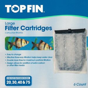 top fin large filter cartridges 20 30 40 & 75 6 count