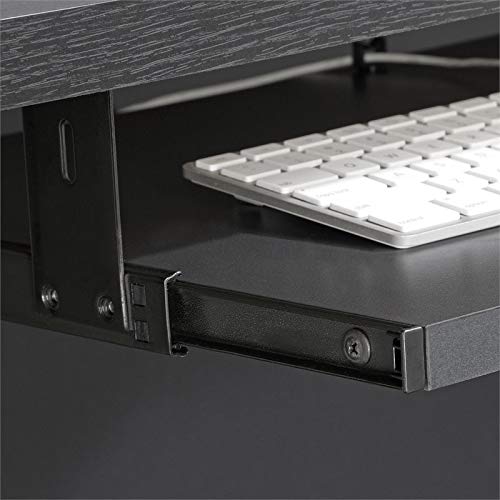 Sauder Via Collection Keyboard Shelf, Soft Black finish