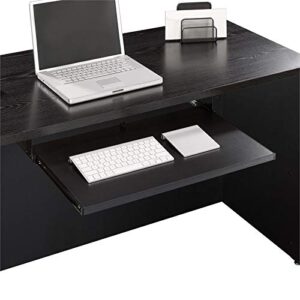 Sauder Via Collection Keyboard Shelf, Soft Black finish