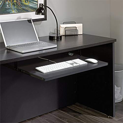 Sauder Via Collection Keyboard Shelf, Soft Black finish