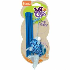 hartz just for cats gone fishin cat toy | assorted colors | 1-unit