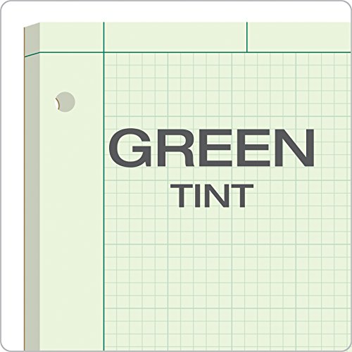 Ampad Engineer Pad, 5 Squares per Inch, 8.5" x 11", 200 Sheet Pad, Green (22-144)