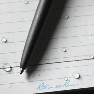 Rite in the Rain Weatherproof Black Metal Clicker Pen - Black Ink (No. 97)