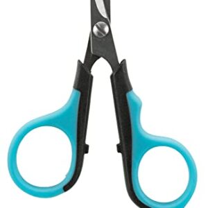 TRIXIE Pet Grooming Scissors, For Dogs and Cats, Pet Face, Nose, Ears, and Paw Hair, Round Tip, 3" ( 8cm)