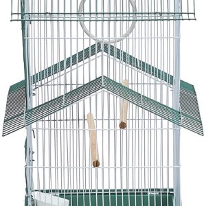 Prevue Hendryx SP1720-4 Shanghai Parakeet Cage, Green and White