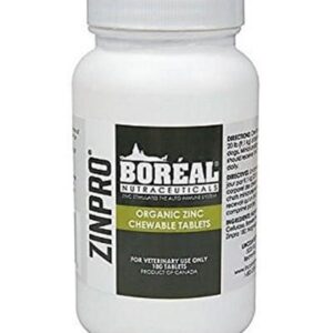Boreal Nutraceuticals Zinpro Organic Zinc 180 Chewable Tablets for Dogs and Cats - 1 Bottle