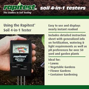 Luster Leaf 1818 Rapitest 4-in1 Soil pH/Moisture/Fertility/Light Tester, Fertility