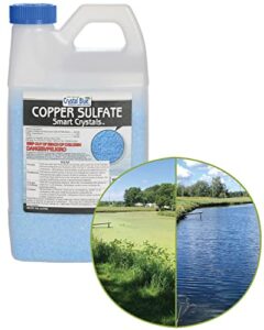 crystal blue copper sulfate algaecide - granular aquatic grade copper sulfate for pond algae control - 5 pounds