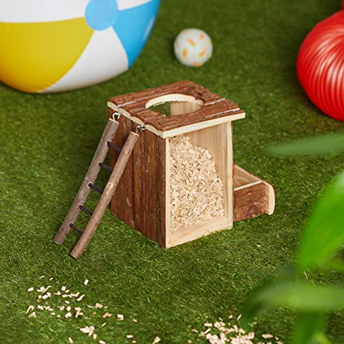 TRIXIE Natural Living Play and Burrow Tower, 20 × 20 × 16 cm