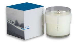 apothia - wave candle | white grapefruit & salty ozone | award winning scented candles with premium soy wax blend i 60 hour long burning i 9 oz i small batches for luxury quality in decorative jar