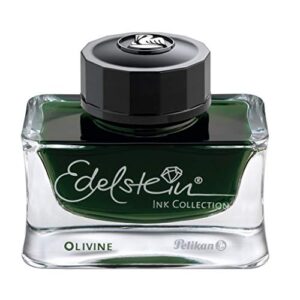 pelikan edelstein bottled ink for fountain pens, olivine, 50ml, 1 each (300674)