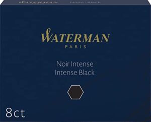 waterman large standard ink cartridges permanent black