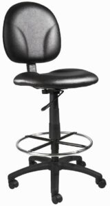boss office products stand up caressoft drafting stool without arms in black