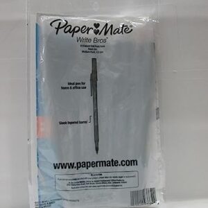 Paper Mate Write Bros Ballpoint Pens, Medium Point (1.0mm), Black, 10 Count