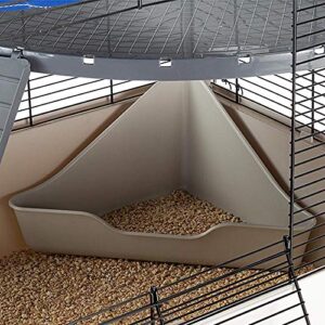 Ferplast Comfortable Ferret and mice cage FURAT, Two-Storey Structure with Accessories Included, Reinforced Corner, Red, 78 x 48 x h 70 cm