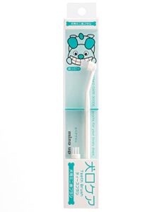 toothbrush for dogs easy to use made in japan kenko care by mind up (round head with replacement head)