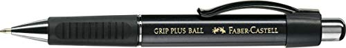 Faber-Castell Grip Plus Ballpoint Pen Metallic Black