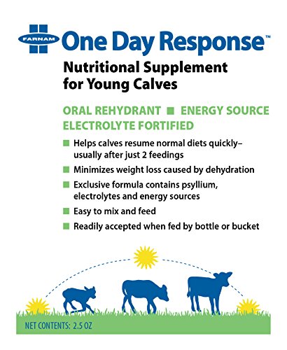 Farnam One Day Response Nutritional Supplement for Young Calves, 2.5 oz