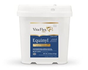 vita flex pro horse joint supplement, with glucosamine and hyaluronic acid, 3.75 pounds, 60-day supply