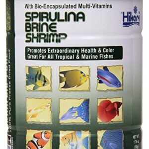 Hikari Bio-Pure Freeze Dried Spirulina Brine Shrimp Cubes for Pets, 1.76-Ounce