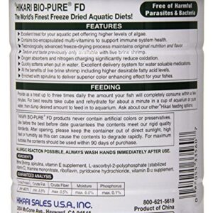 Hikari Bio-Pure Freeze Dried Spirulina Brine Shrimp Cubes for Pets, 1.76-Ounce