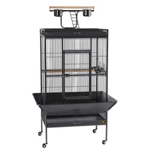 prevue hendryx signature select series wrought iron bird cage in black