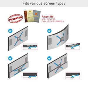 Barkan TV Wall Mount, 29-65 inch Full Motion Articulating - 3 Movement Flat/Curved Screen Bracket, Holds up to 88 lbs, Patented, Fits LED OLED LCD
